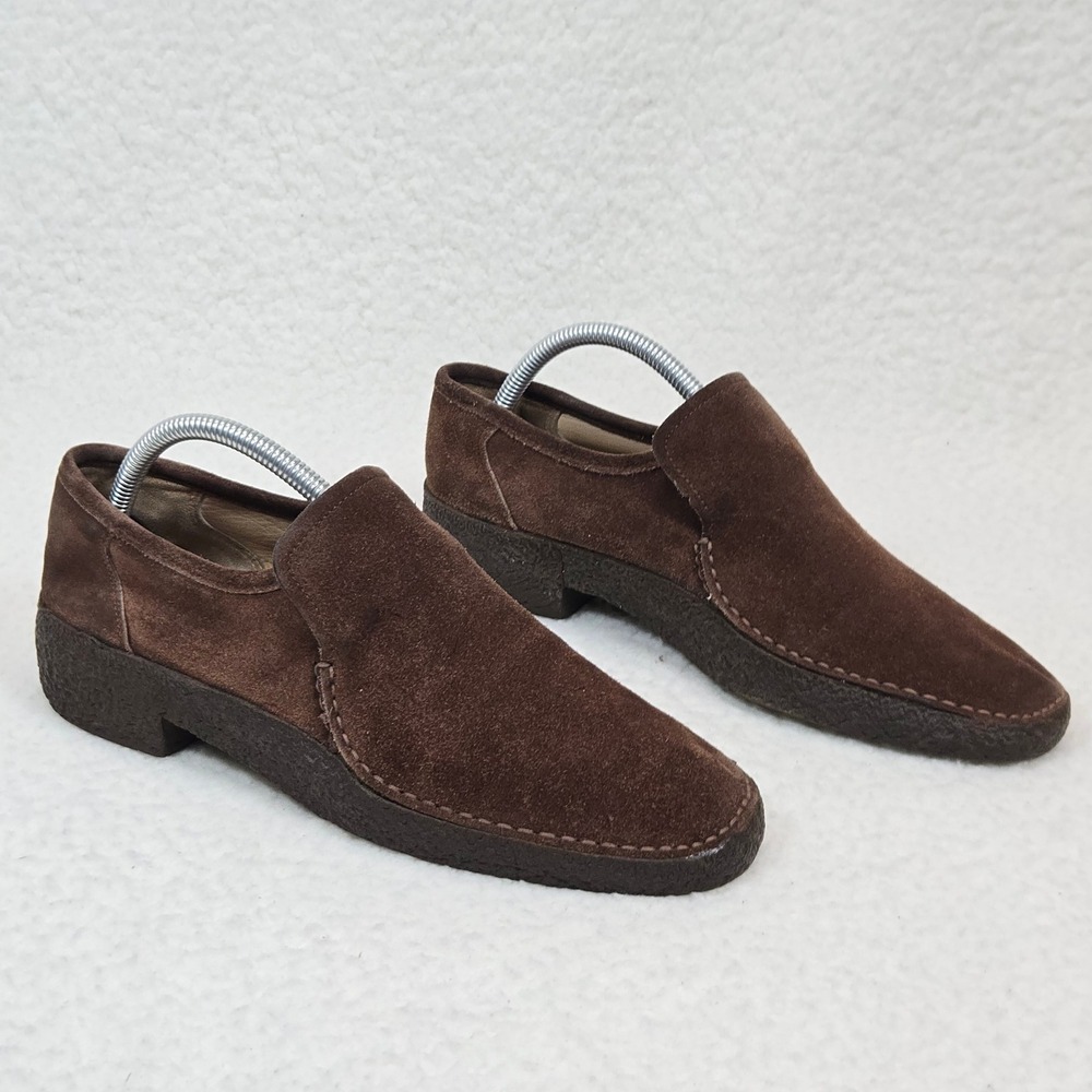 Vintage Lord Bacher Men's‎ Suede Chukka Loafers Size 7.5(40) Made in Italy - Picture 4 of 12